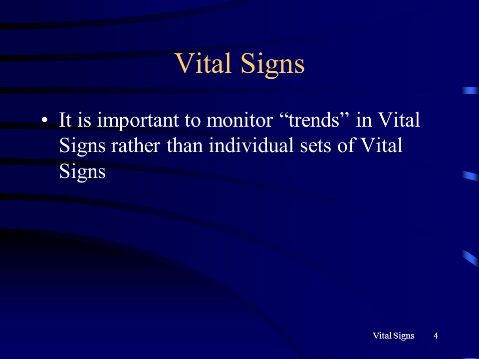importance of vital signs importance of vital signs