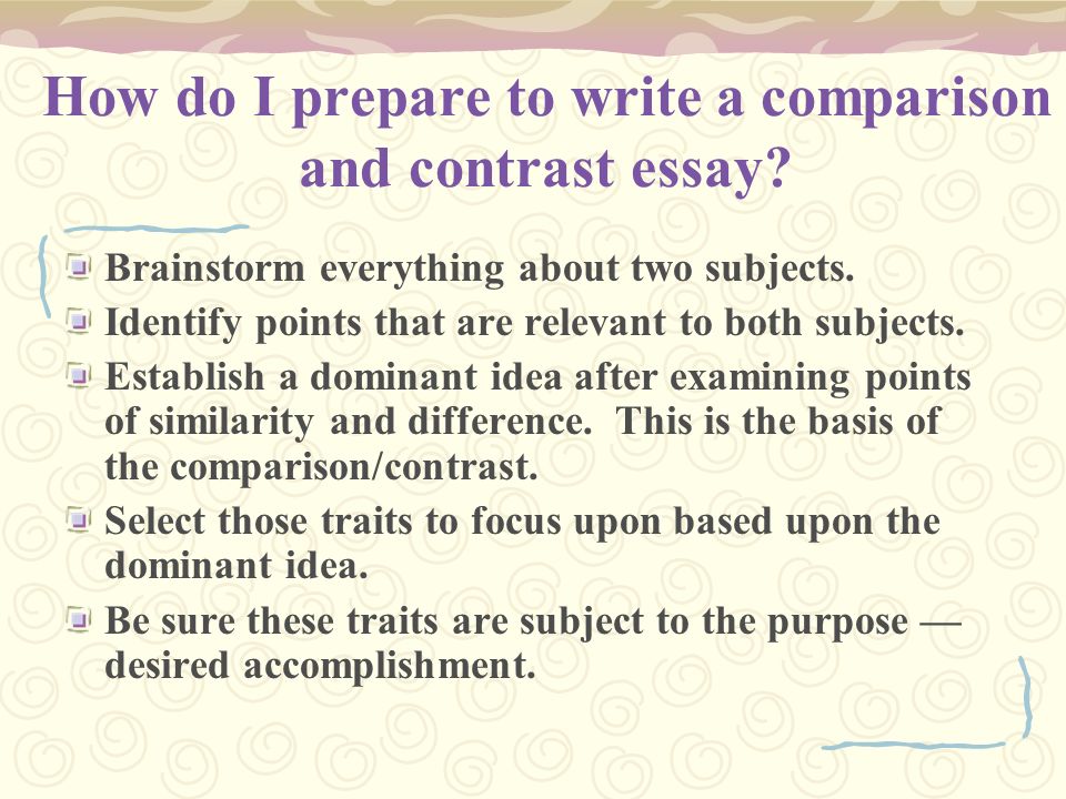 What Are Good Compare And Contrast Essay Topics