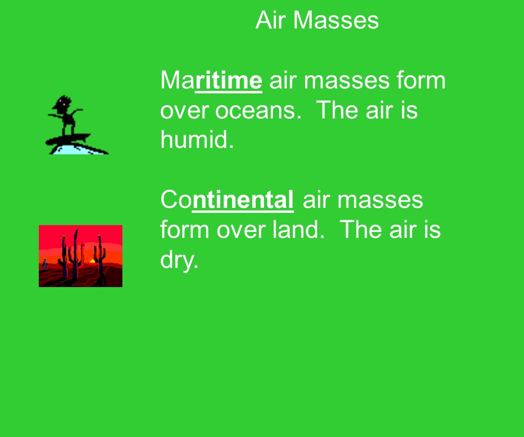 air masses how do you think these air masses effect our weather how do air masses form
