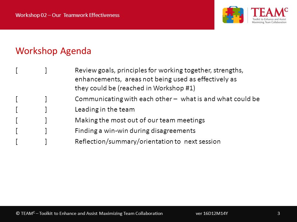 teamwork reflections for meetings