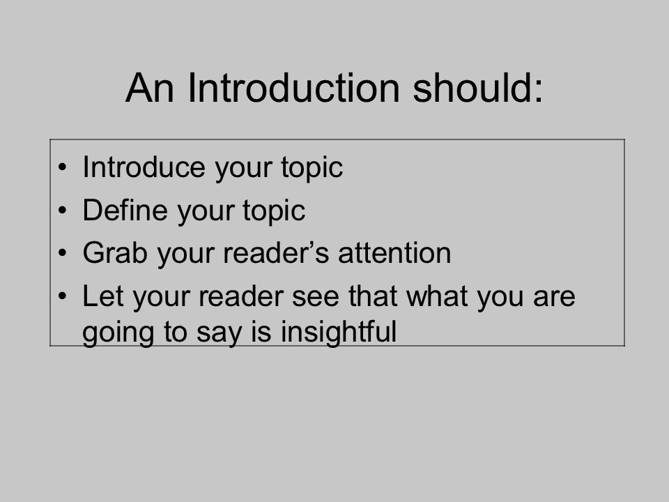 how to start an intro to an essay