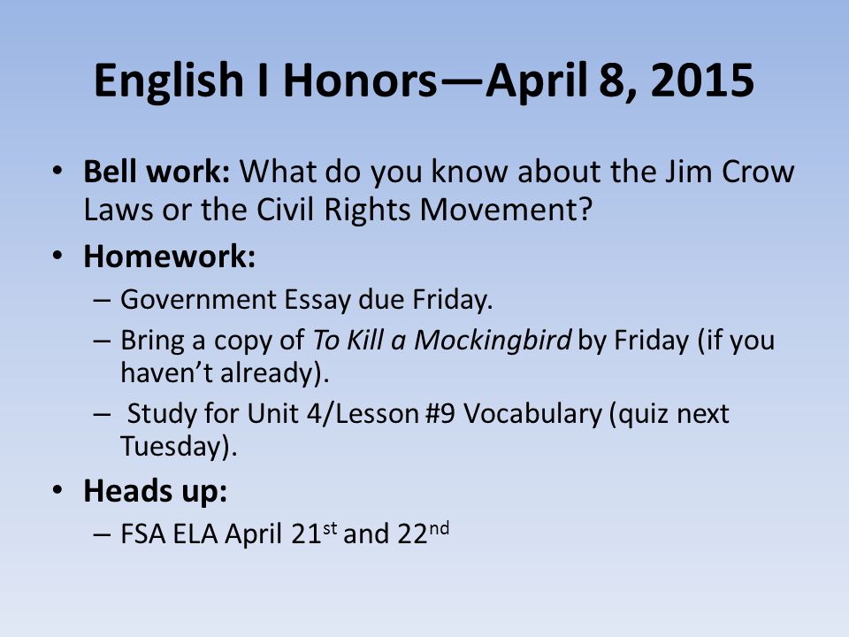 Civil Rights Essay