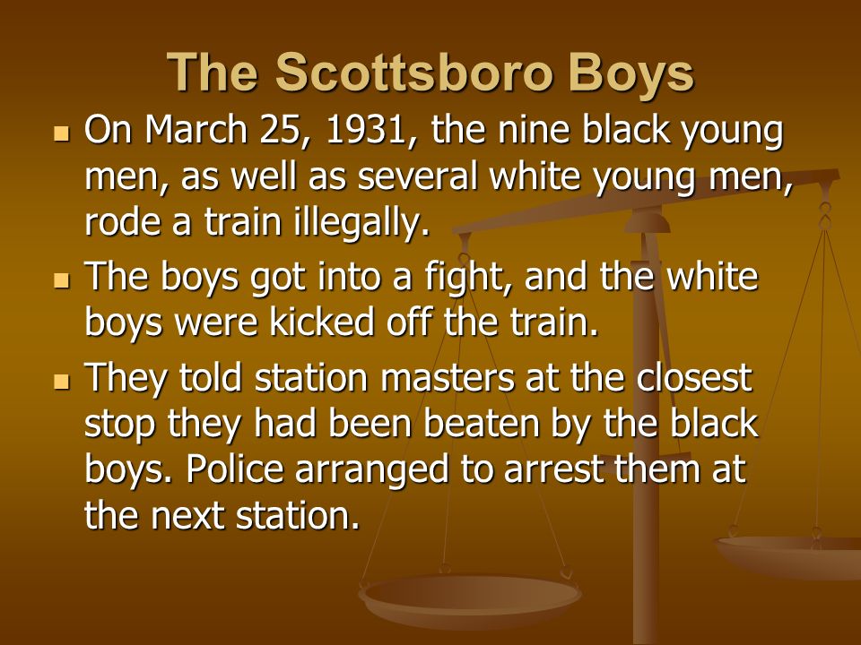 the tragedy of the scottsboro boys essay Rubrics for final reflection essay and an american tragedy: the scottsboro boys. the tragedy of the scottsboro boys essay Rubrics for final reflection essay and an american tragedy: the scottsboro boys.