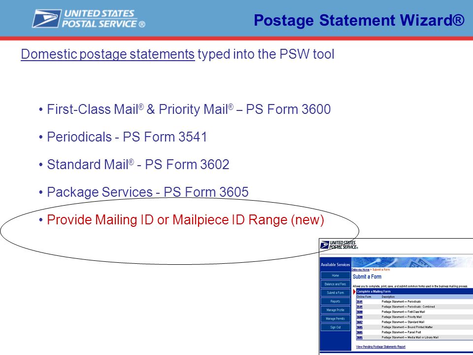 1 intelligent mail barcodes mail preparation mtac november 8 ppt usps form 3602 nz