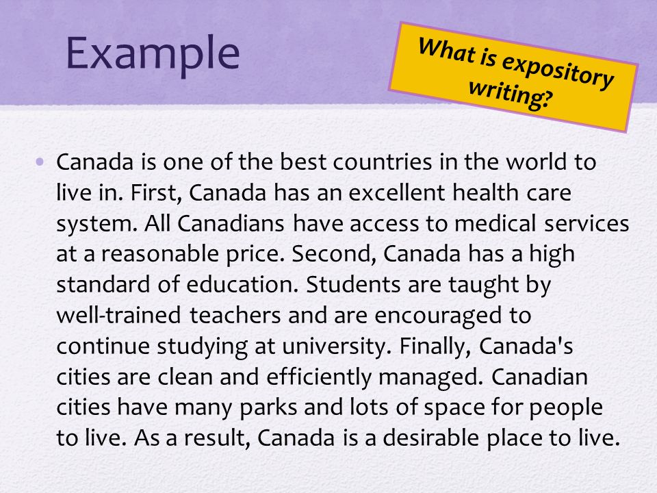 Sample Expository Essay