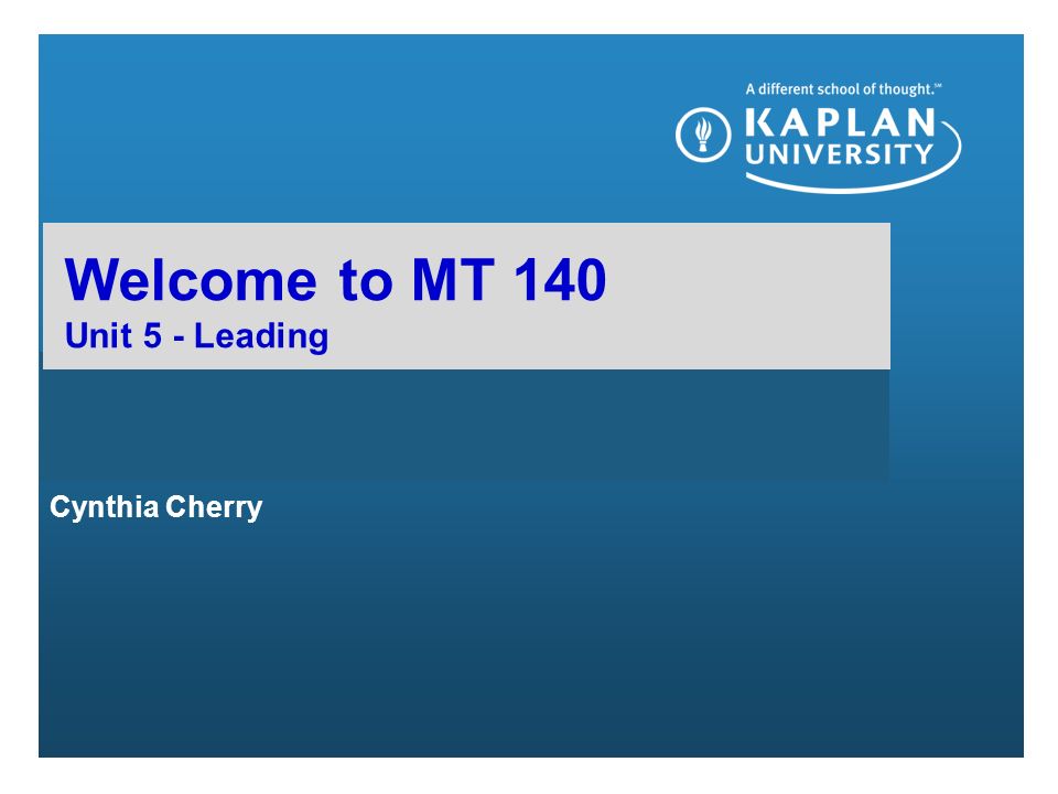 welcome to mt140 introduction to