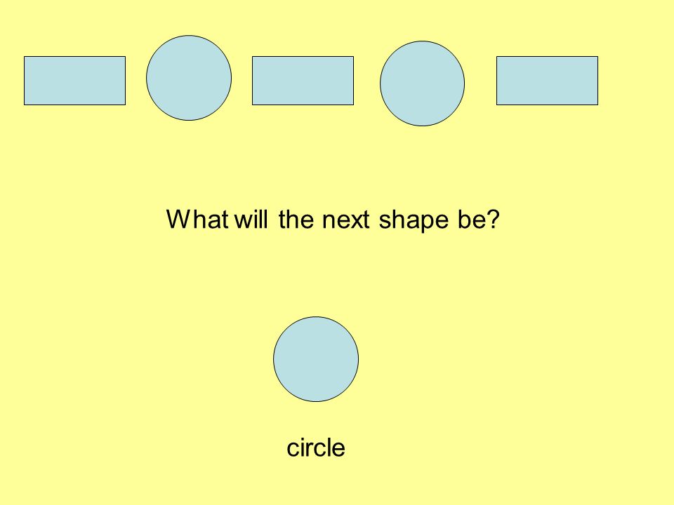What will the next shape be circle
