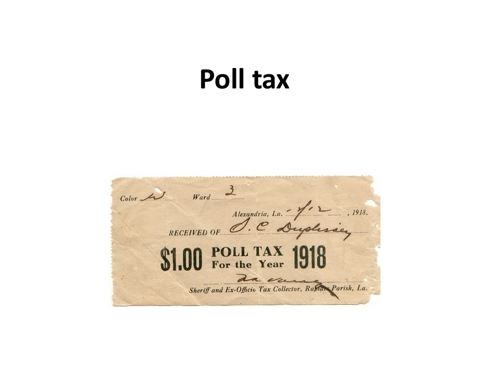 Poll tax