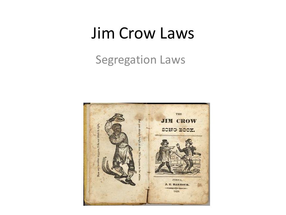 Jim Crow Laws Segregation Laws