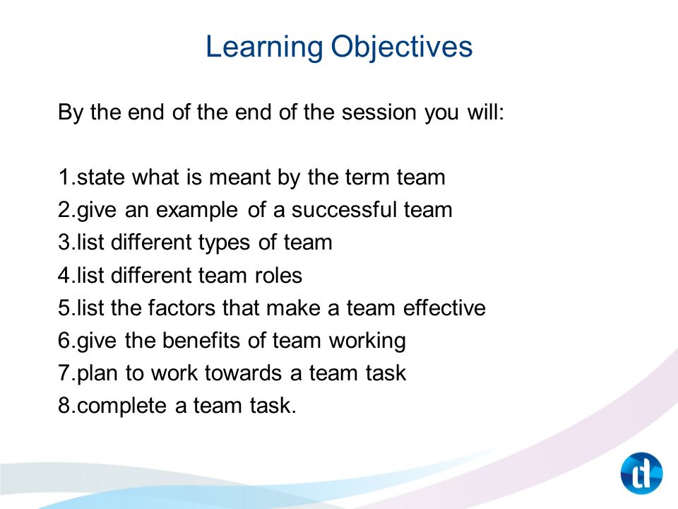effective team working examples