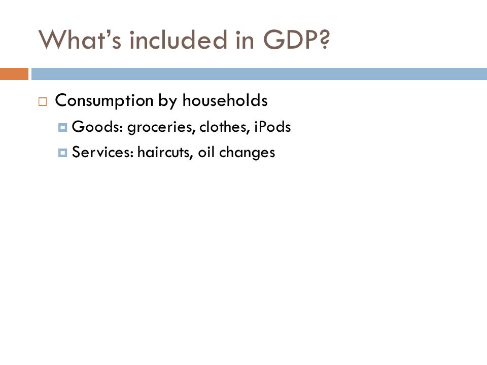 what is included in gdp