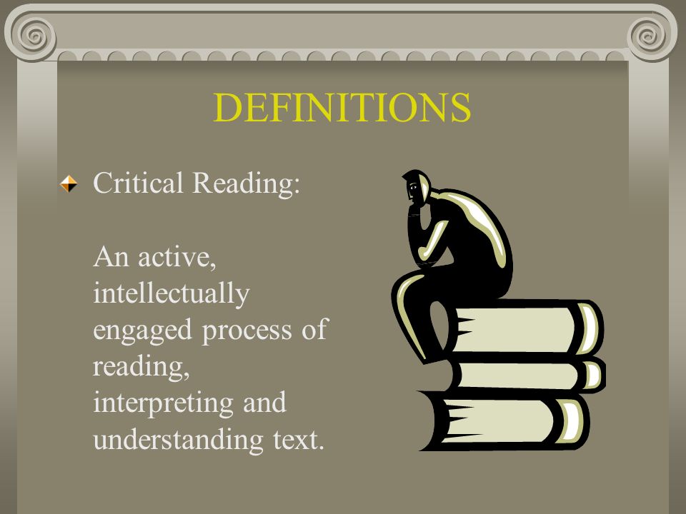 To Think Critically