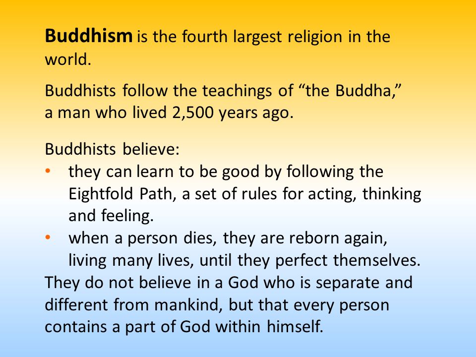 Buddhism Religions of the World