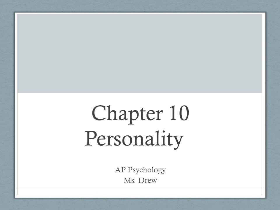 Ap psychology essay personality