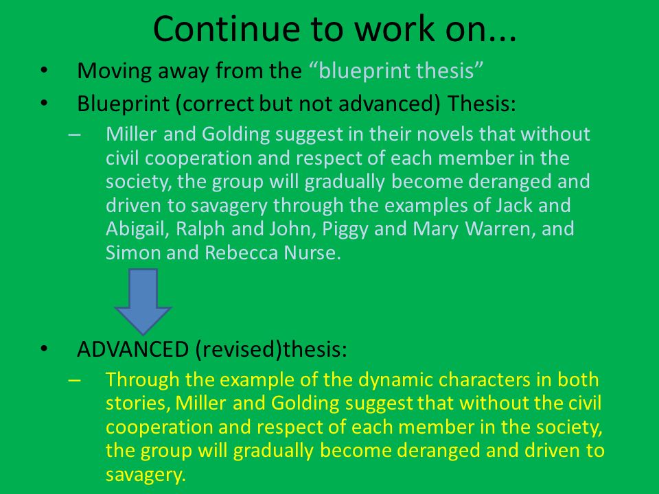 Thesis Essay