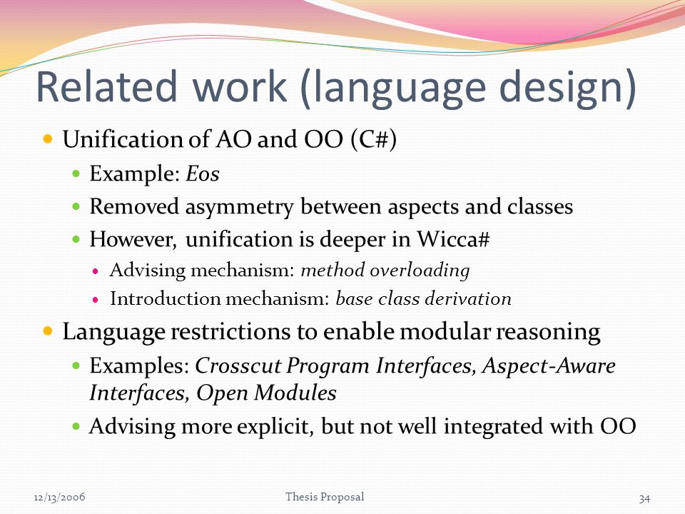 Thesis Proposals
