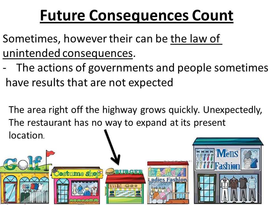 Future Consequences Count Asks: Will the old road always be busy.