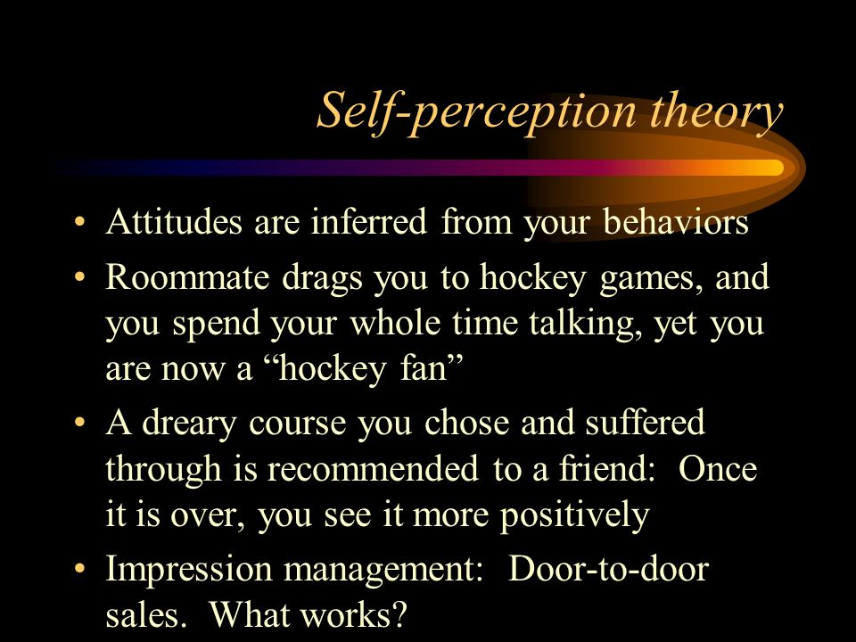 self perception theory