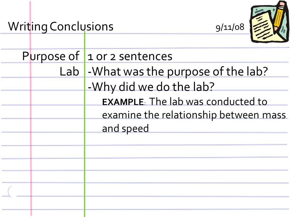 Writing conclusions