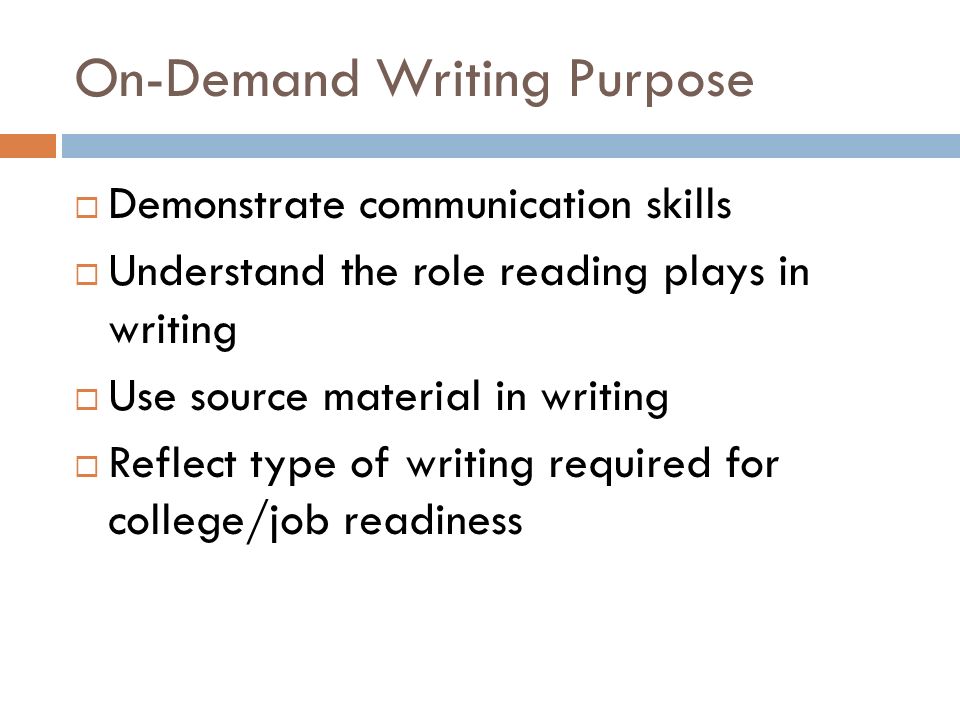Purpose Of Writing An Essay