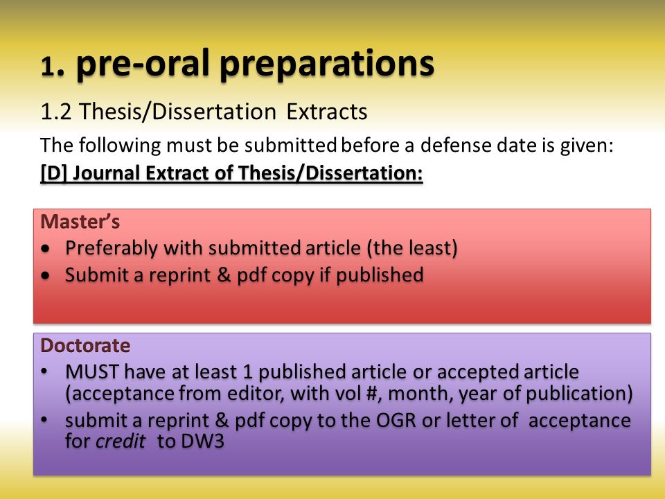 Dissertation Antonym