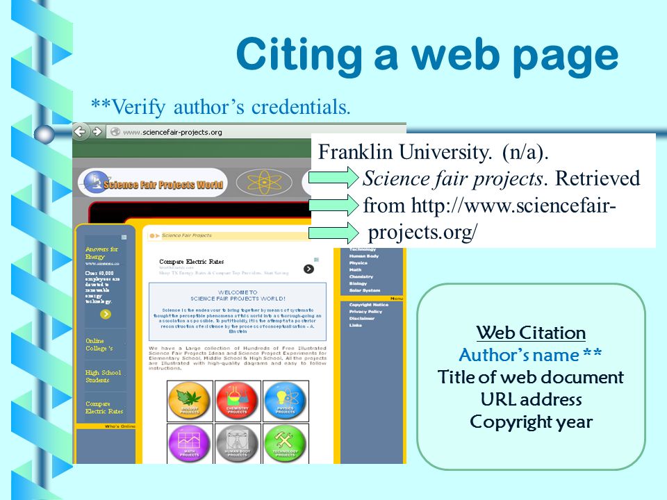 citing website in research paper citing website in research paper