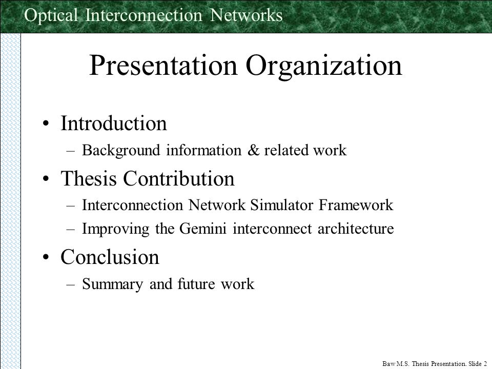 Dissertation Powerpoint Slides