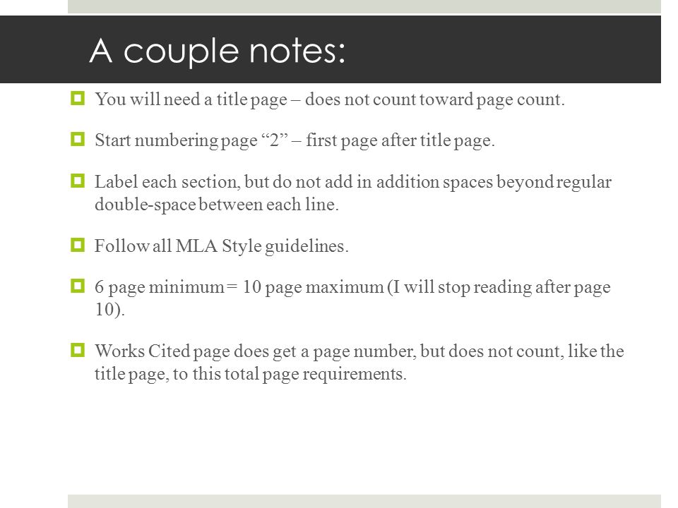 how to organize your research paper 1 21 2014 a couple notes does works cited page count