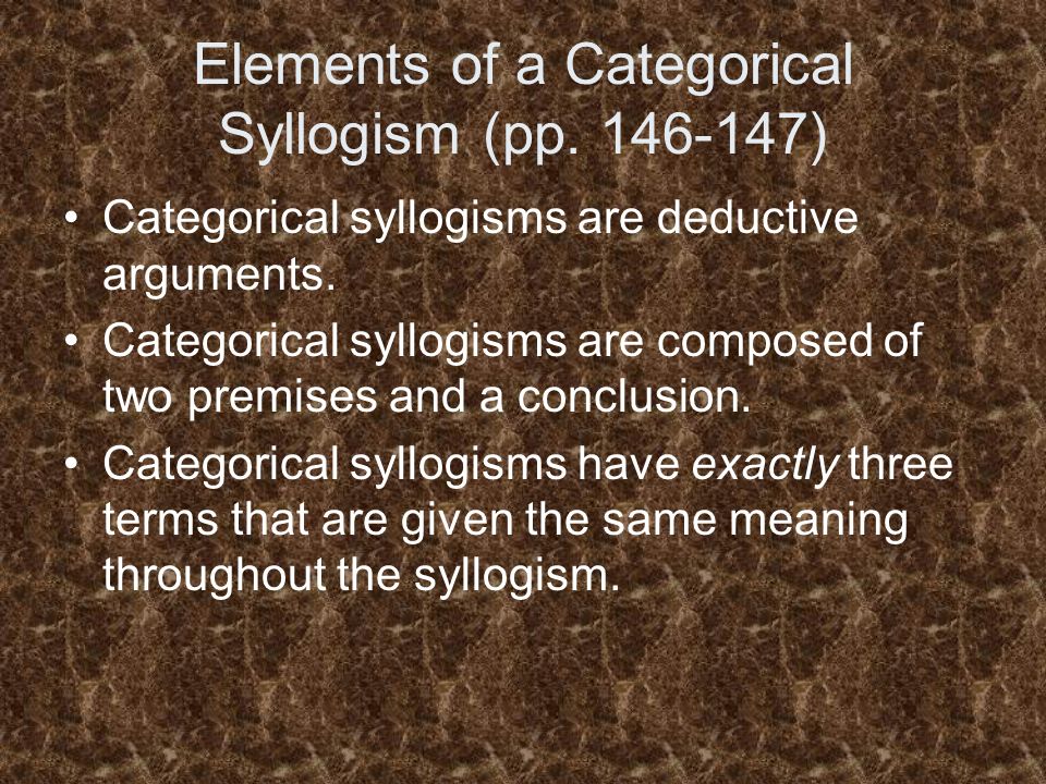 categorical syllogism