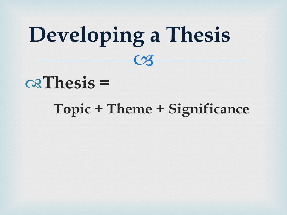 Immigration Essay Thesis Statement
