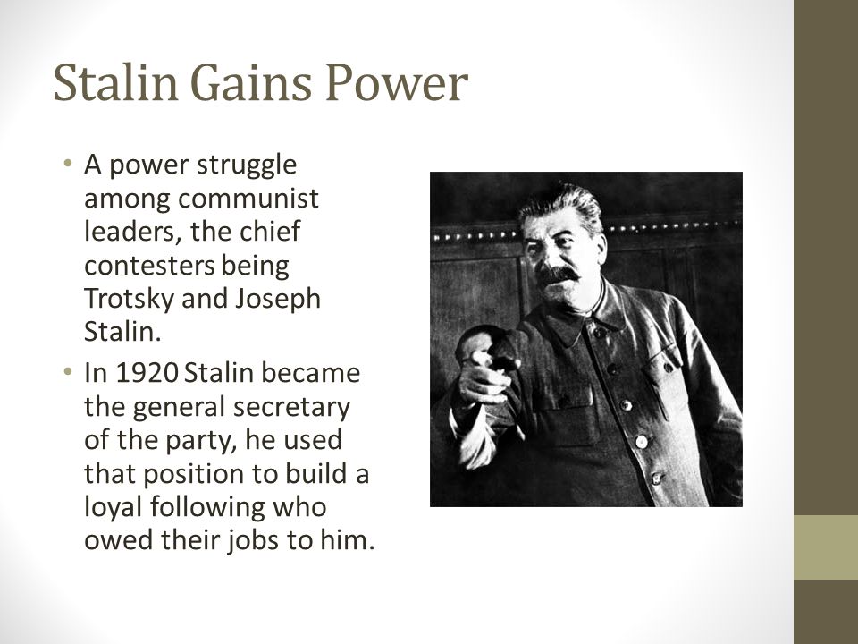 why did stalin become dictator One of the topics we are talking about in history is dictators and we started talking about joseph stalin why exactly was he a dictator. why did stalin become dictator One of the topics we are talking about in history is dictators and we started talking about joseph stalin why exactly was he a dictator.