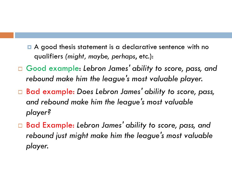 Perfect Thesis Statement