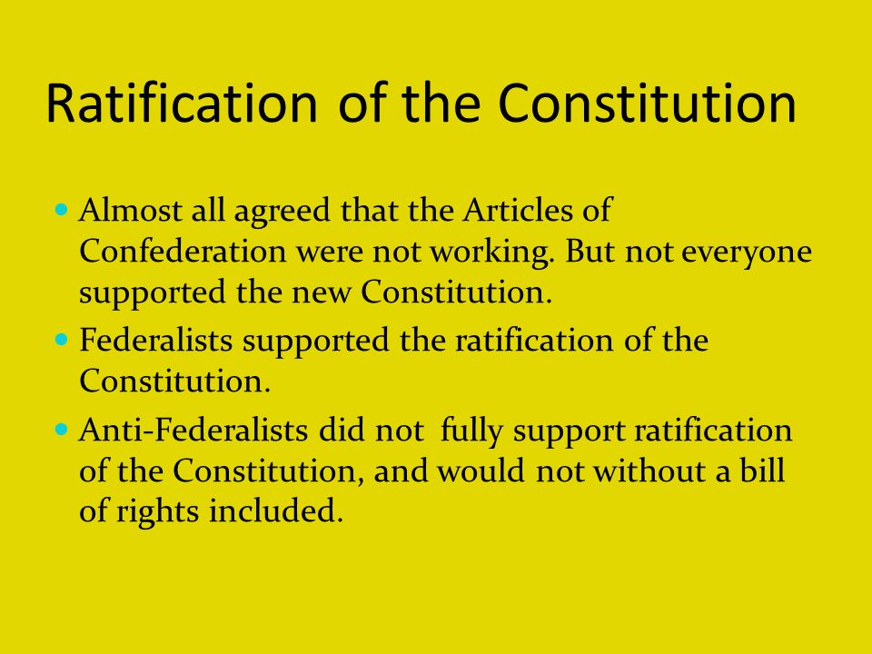 reasons the articles of confederation led to the ratification of the constitution essay Having been lately led when the thirteen state legislatures had ratified the 'articles of confederation washington had good reason to support the constitution. reasons the articles of confederation led to the ratification of the constitution essay Having been lately led when the thirteen state legislatures had ratified the 'articles of confederation washington had good reason to support the constitution.