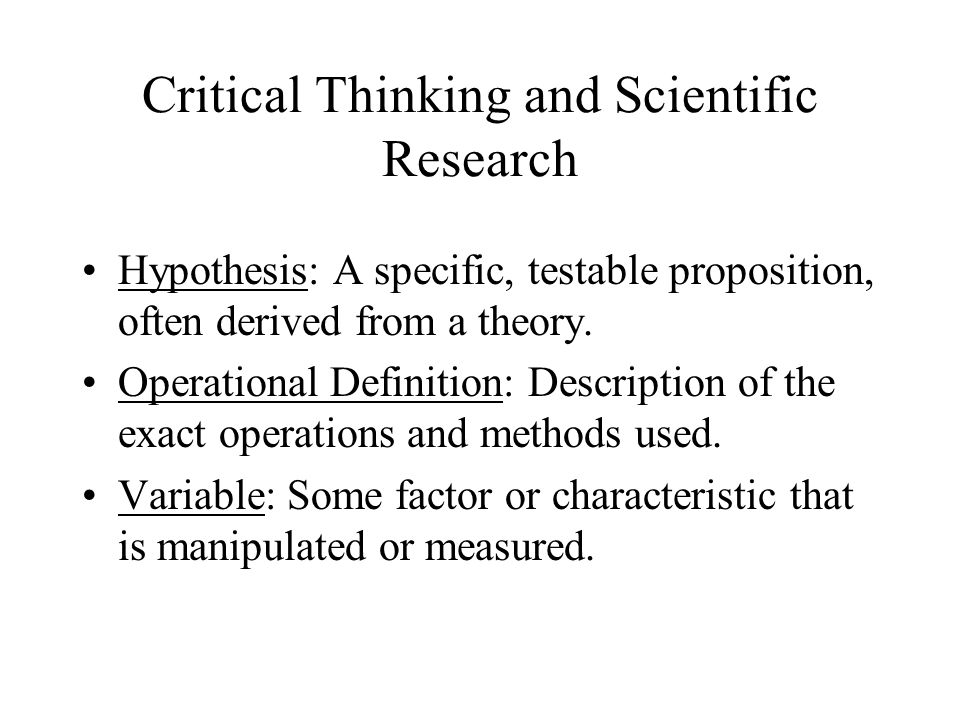Critical Thinking May Be Defined As