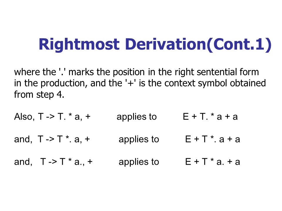 how yacc is constructed how yacc works to construct a parsing right sentential form