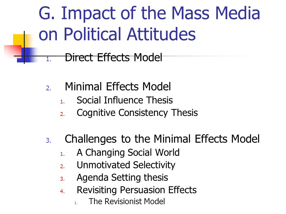Effects of mass media thesis