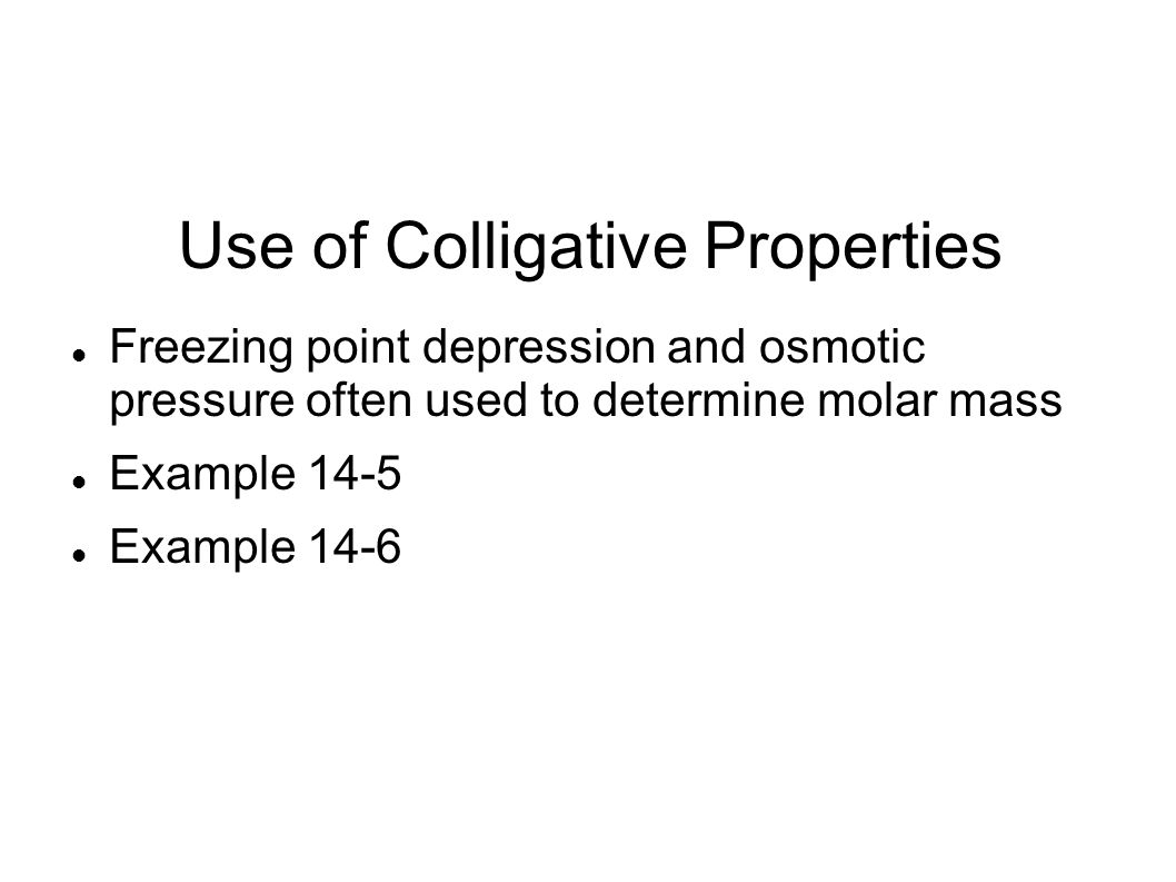colligative properties nonelectrolytes and electrolytes.