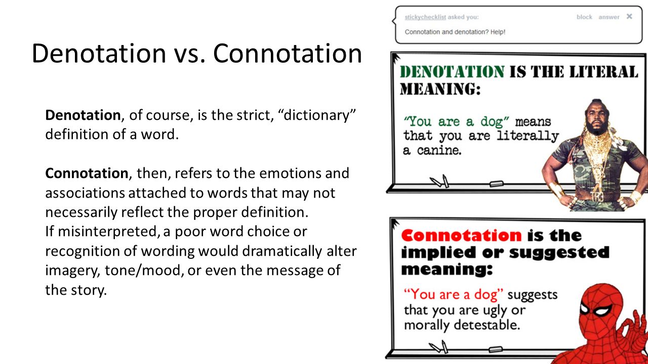 denotation and connotation