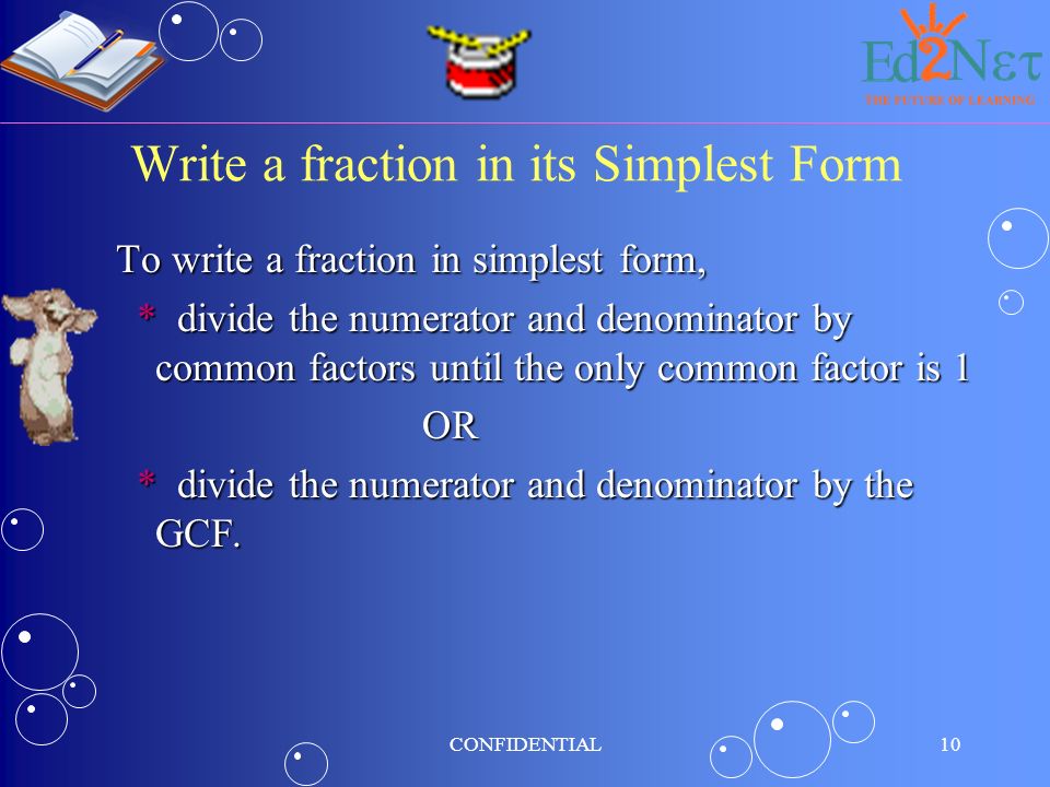 confidential1 equivalent fractions equivalent ppt download 7 21 in simplest form