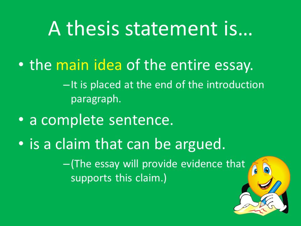 a thesis statement is a thesis statement is