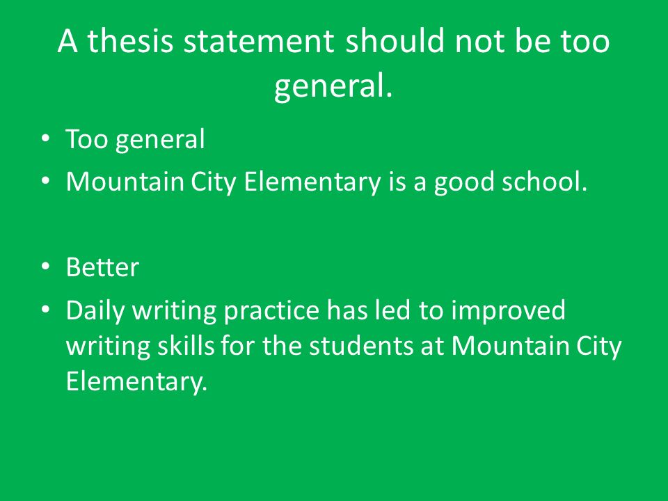 Where Is A Thesis Statement In An Essay