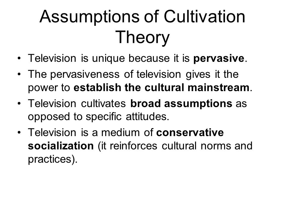 cultivation theory