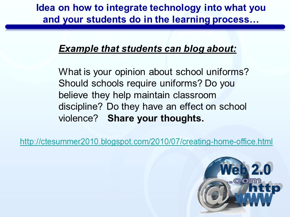 how to integrate technology These lesson plans support standards-based curriculum topics and integrate a technology component within the lesson. how to integrate technology These lesson plans support standards-based curriculum topics and integrate a technology component within the lesson.