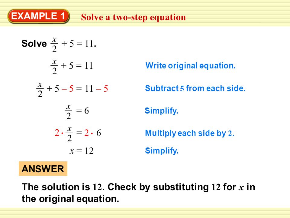 Solving Two Step Equations Examples Talkchannels 2 3 Solve Two Step Equations You Will
