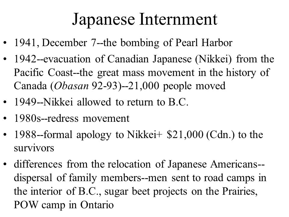 Canadian japanese internment essay