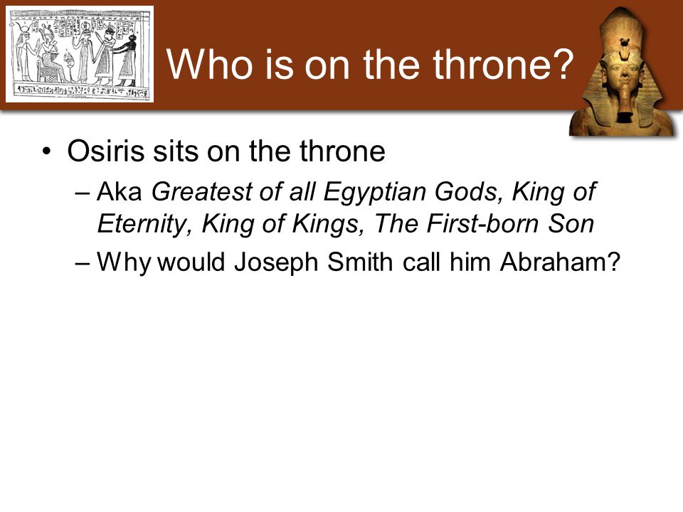 Who is on the throne.