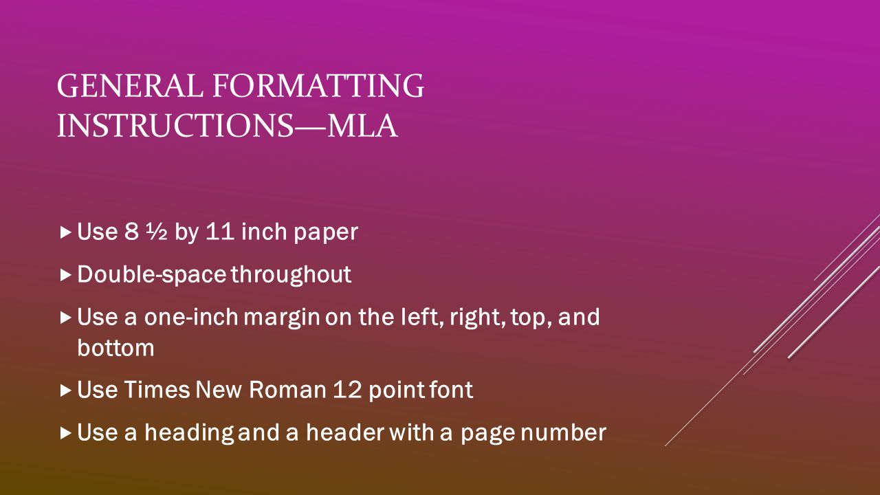 what is mla format What is mla format for document presentation each academic discipline follows particular guidelines for formatting essays and research papers. what is mla format What is mla format for document presentation each academic discipline follows particular guidelines for formatting essays and research papers.
