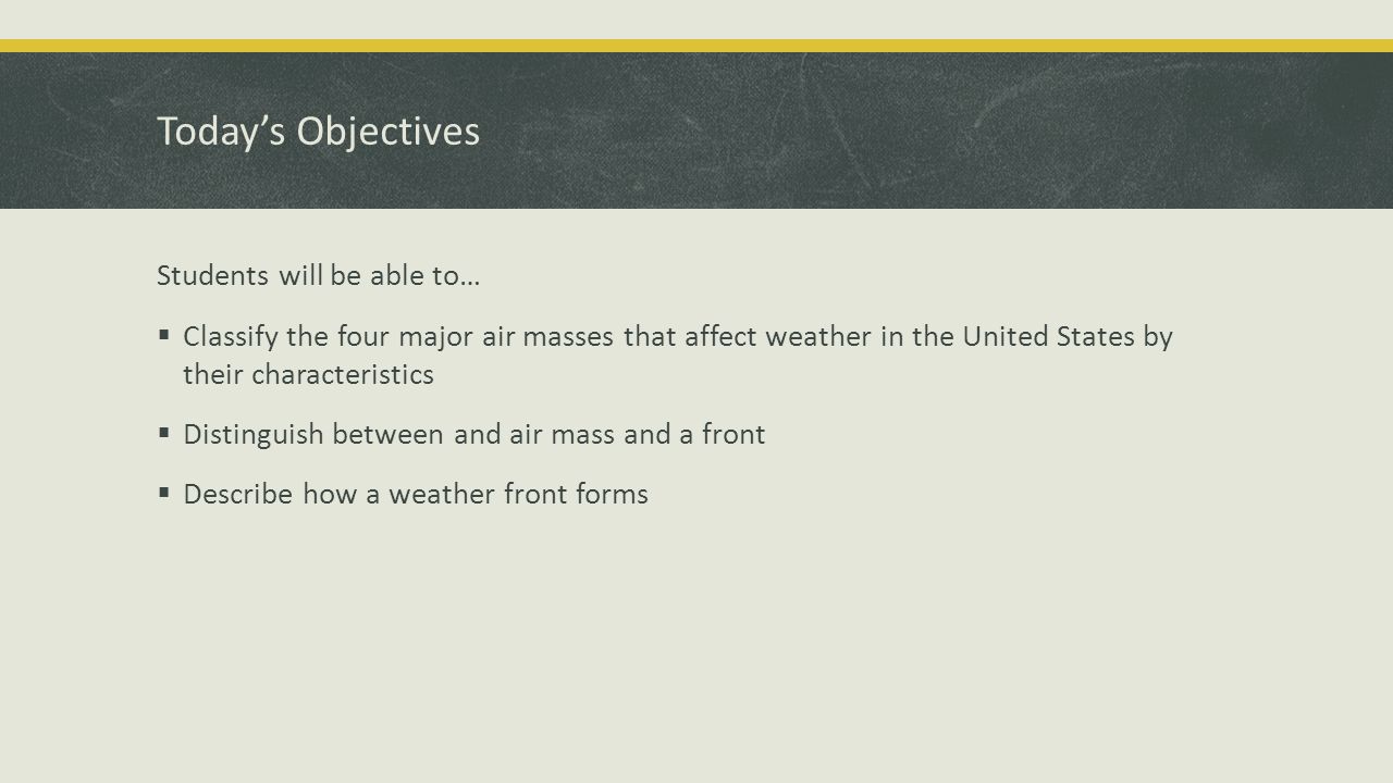 worksheet Air Masses Worksheet air masses weather fronts ms cervera bellringer 4 1 how do yesterdays observations relate to masses