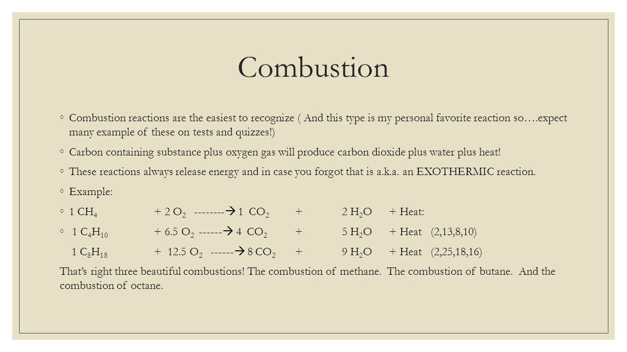 Balancing Equations And So Much More Chemical Reactions A 8 Combustion