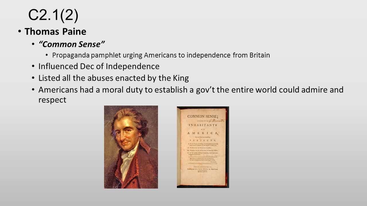 common sense by thomas paine This interactive lesson on common sense focuses on paine’s argument and rhetoric as he persuades americans to move from resistance to revolution. common sense by thomas paine This interactive lesson on common sense focuses on paine’s argument and rhetoric as he persuades americans to move from resistance to revolution.